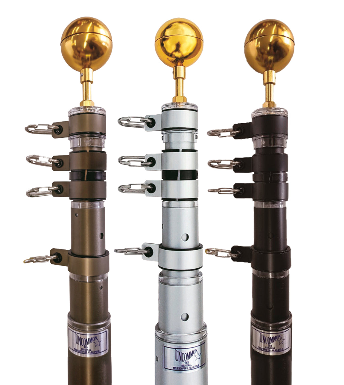 Telescoping Flagpole HD™ by Uncommon USA – Heavy-Duty Flagpole Kit - Maximum Promotions