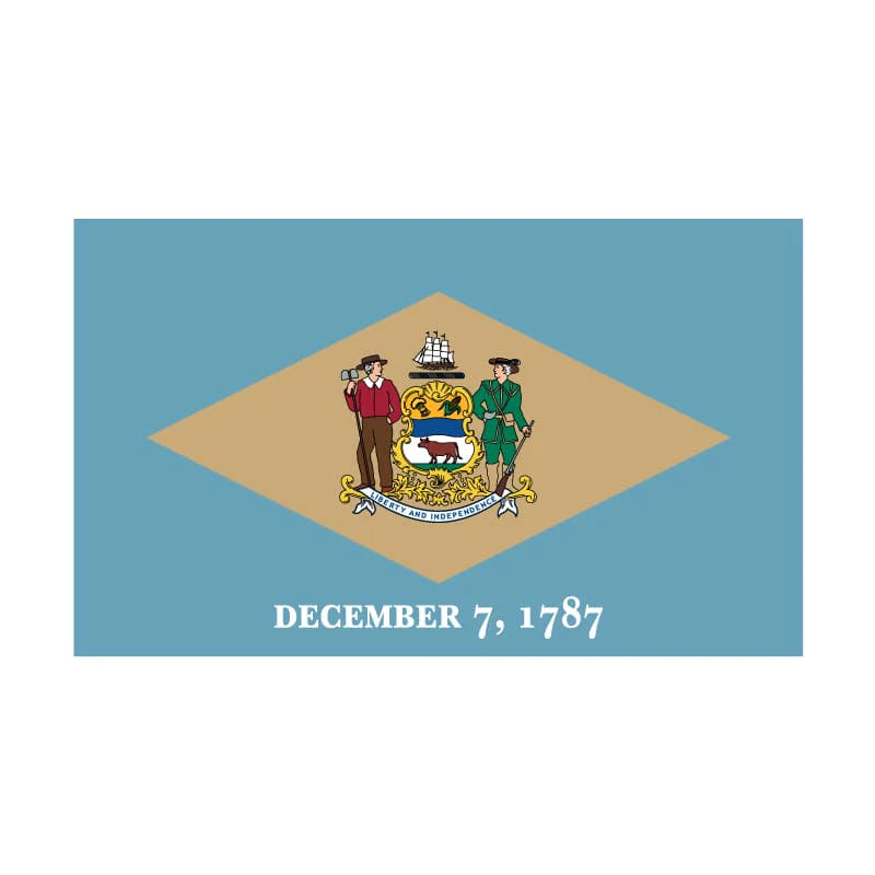 Eder Flags Delaware Nylon State Flag - Made In The USA - Maximum Promotions