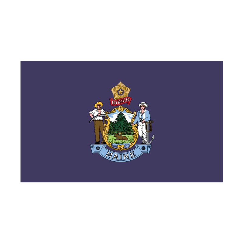 Eder Flags Maine Nylon State Flag - Made In The USA - Maximum Promotions