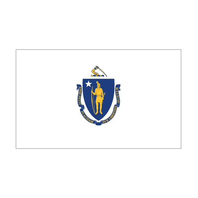 Eder Flags Massachusetts Nylon State Flag - Made In The USA - Maximum Promotions
