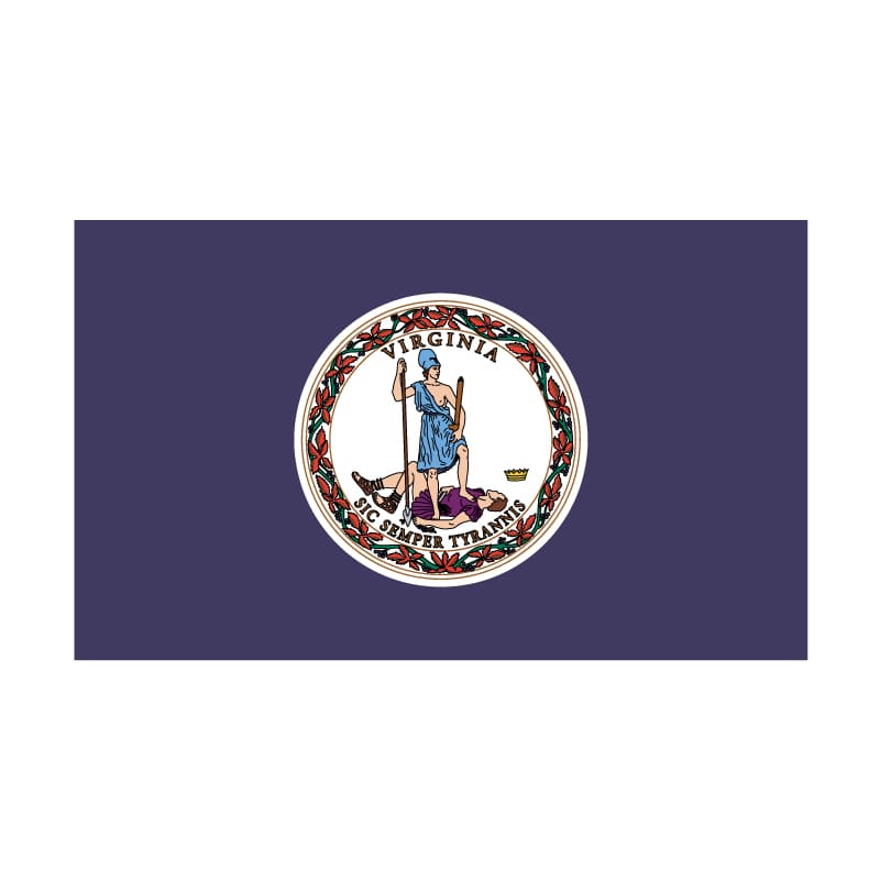 Eder Flags Virginia Nylon State Flag - Made In The USA - Maximum Promotions