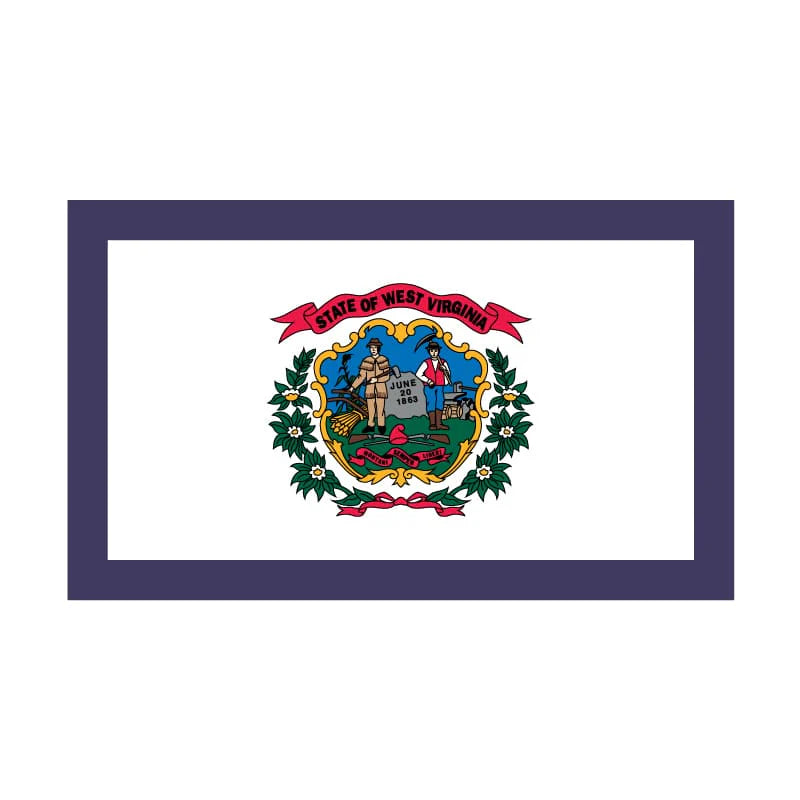 Eder Flags West Virginia Nylon State Flag - Made In The USA - Maximum Promotions