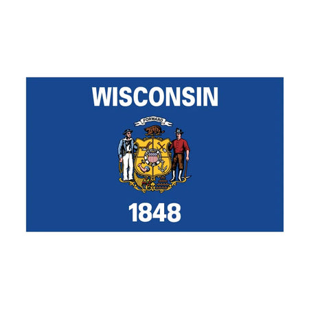 Eder Flags Wisconsin Nylon State Flag - Made In The USA - Maximum Promotions