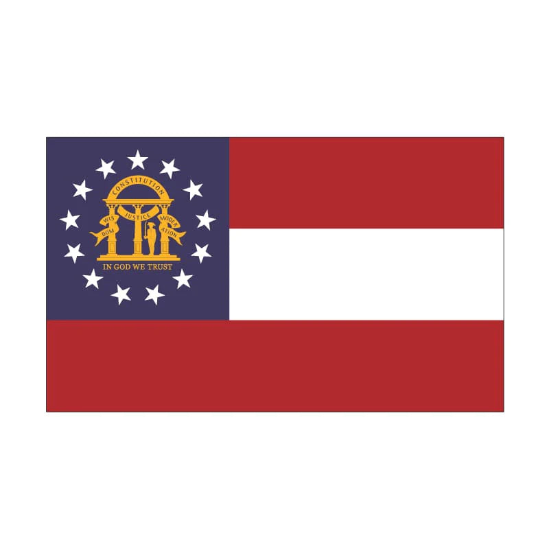 Eder Flags Georgia Nylon State Flag - Made In The USA - Maximum Promotions
