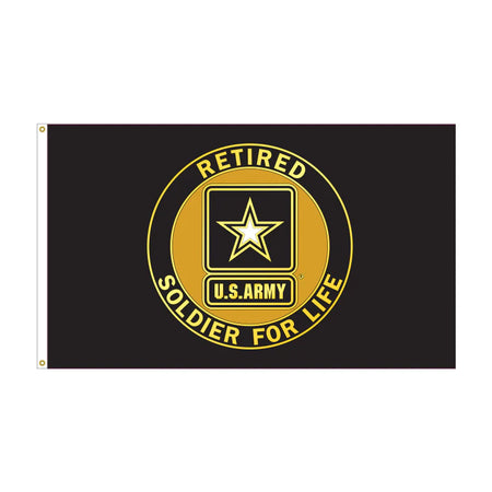 Eder Flags Army Retired Nylon Flag - Made In The USA - Maximum Promotions