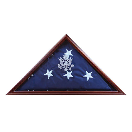 Eder Flags Memorial Flag Case - Cherry Wood - Maximum Promotions