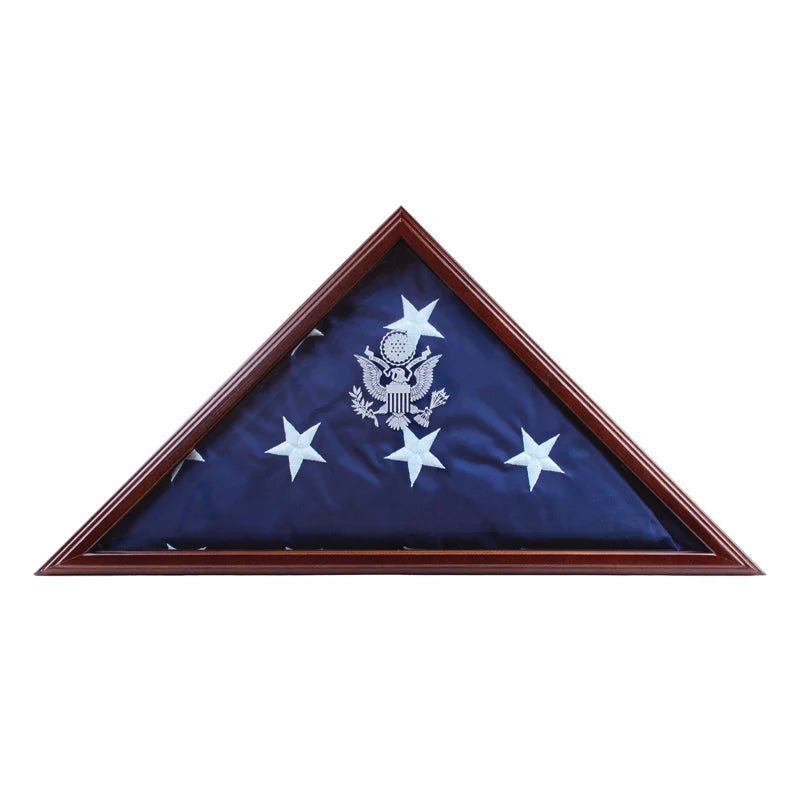 Eder Flags Memorial Flag Case - Cherry Wood - Maximum Promotions