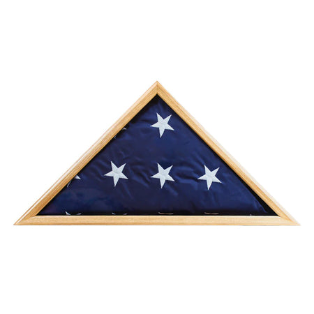 Eder Flags Memorial Flag Case - Oak Wood - Maximum Promotions