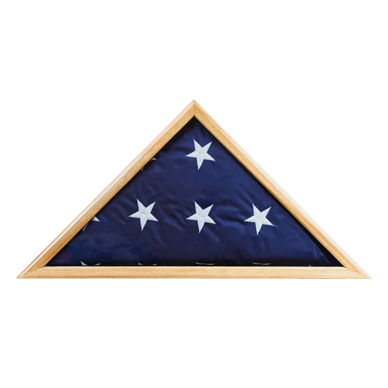 Eder Flags Memorial Flag Case - Oak Wood - Maximum Promotions