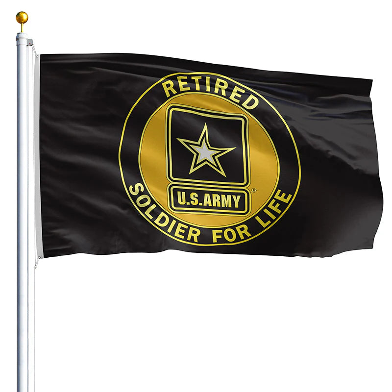 Eder Flags Army Retired Nylon Flag - Made In The USA - Maximum Promotions