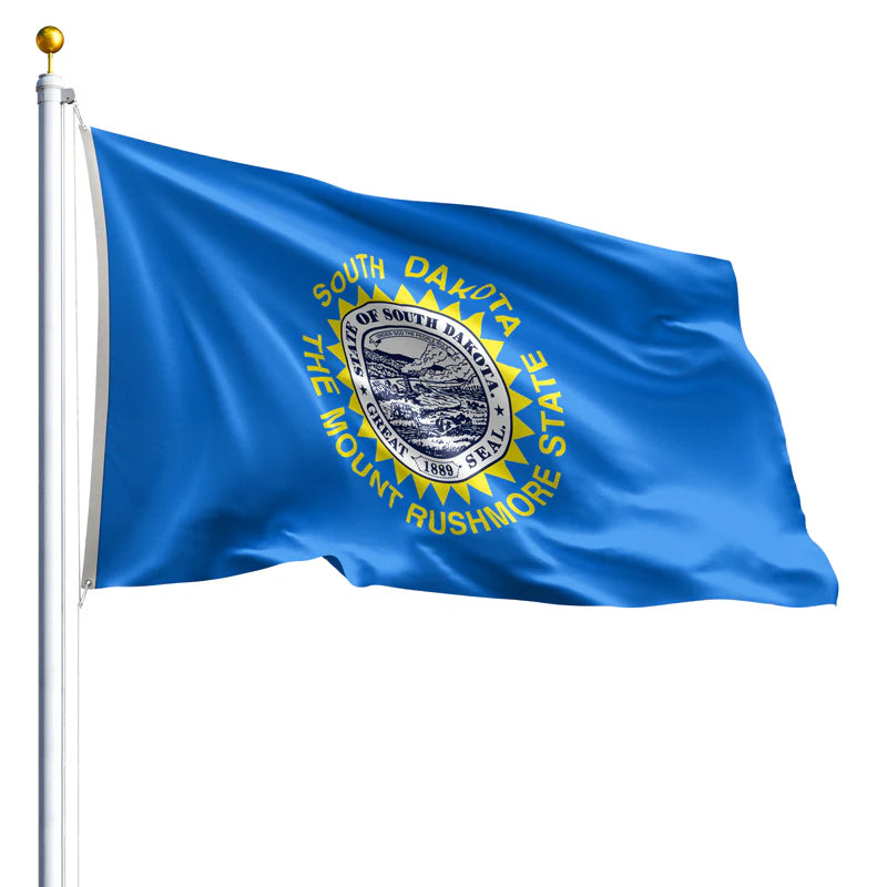 South Dakota State Flag – Durable, Outdoor-Grade Nylon | Made in the USA - Maximum Promotions