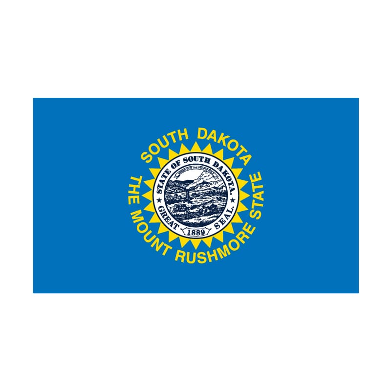 South Dakota State Flag – Durable, Outdoor-Grade Nylon | Made in the USA - Maximum Promotions