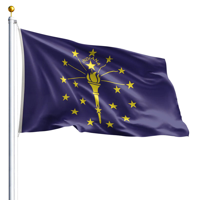 Eder Flags Indiana Nylon State Flag - Made In The USA