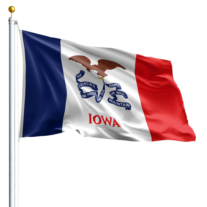 Eder Flags Iowa Nylon State Flag - Made In The USA