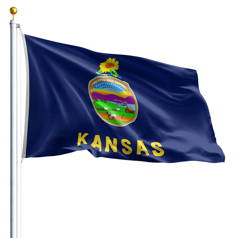 Eder Flags Kansas Nylon State Flag - Made In The USA