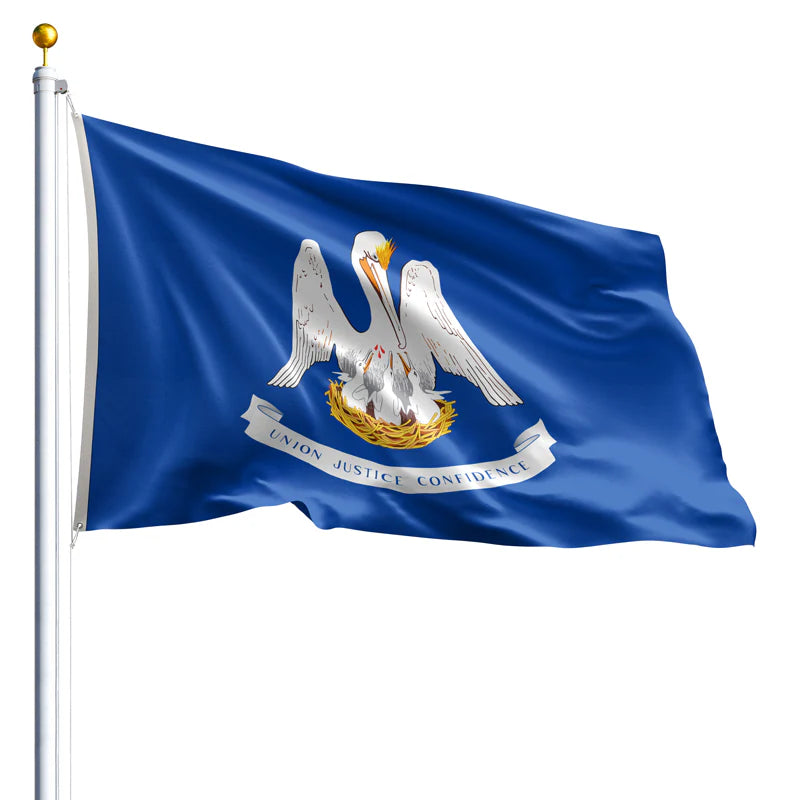 Eder Flags Louisiana Nylon State Flag - Made In The USA