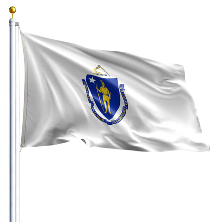 Eder Flags Massachusetts Nylon State Flag - Made In The USA - Maximum Promotions