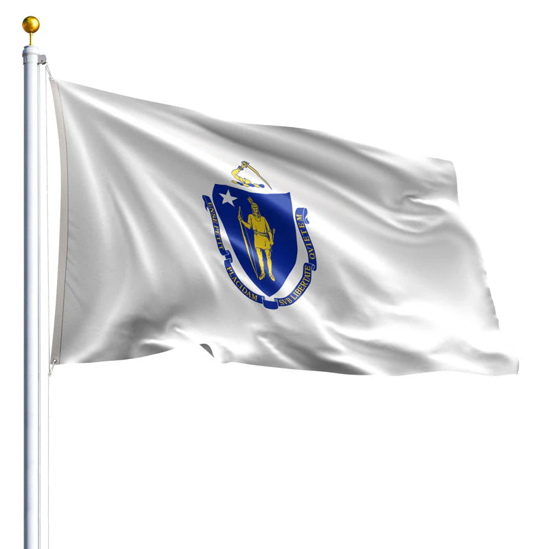 Eder Flags Massachusetts Nylon State Flag - Made In The USA