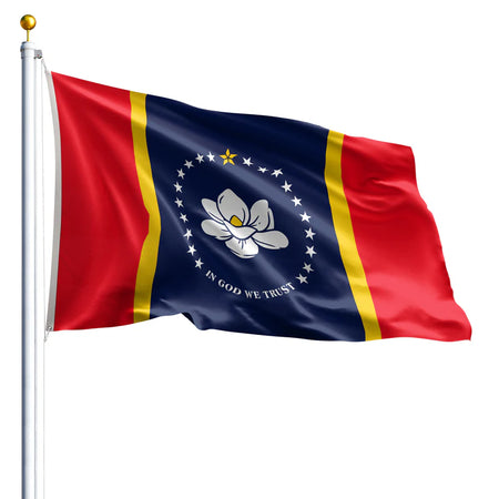Eder Flags Mississippi Nylon State Flag - Made In The USA - Maximum Promotions