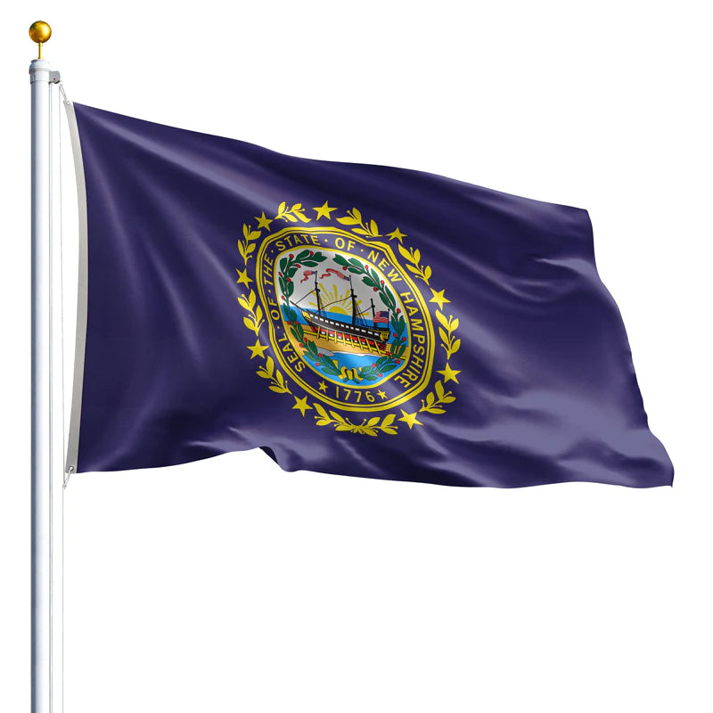Eder Flags New Hampshire Nylon State Flag - Made In The USA - Maximum Promotions