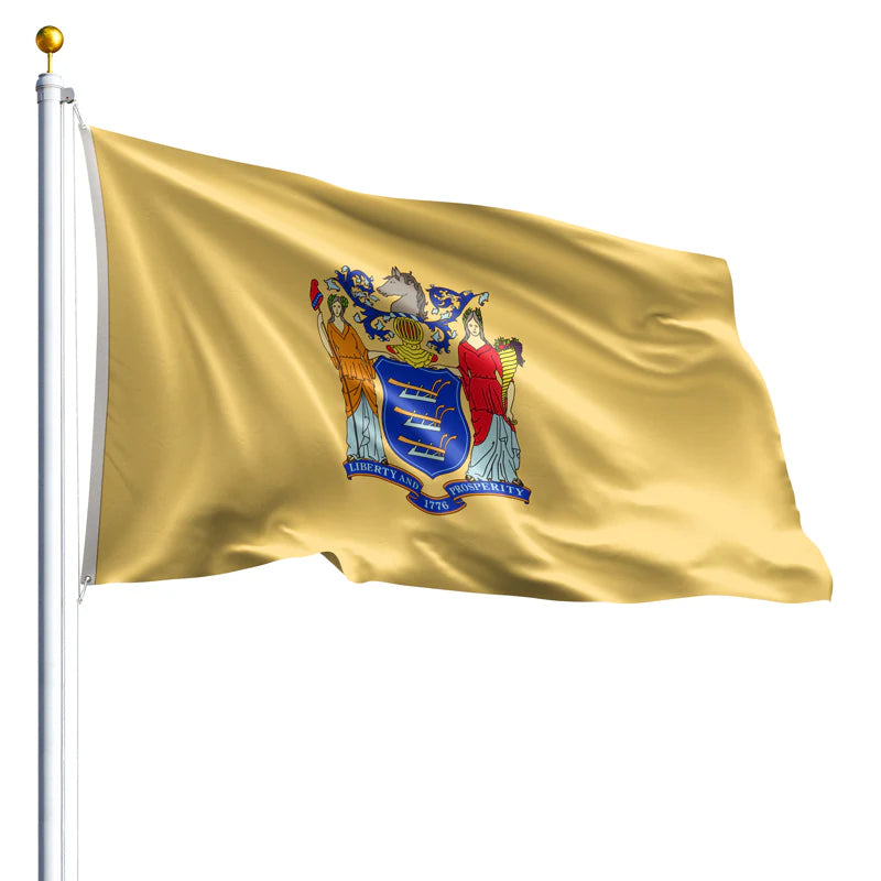 Eder Flags New Jersey Nylon State Flag - Made In The USA - Maximum Promotions