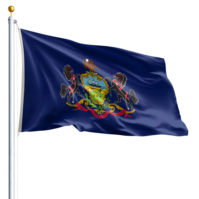 Eder Flags Pennsylvania Nylon State Flag - Made In The USA - Maximum Promotions