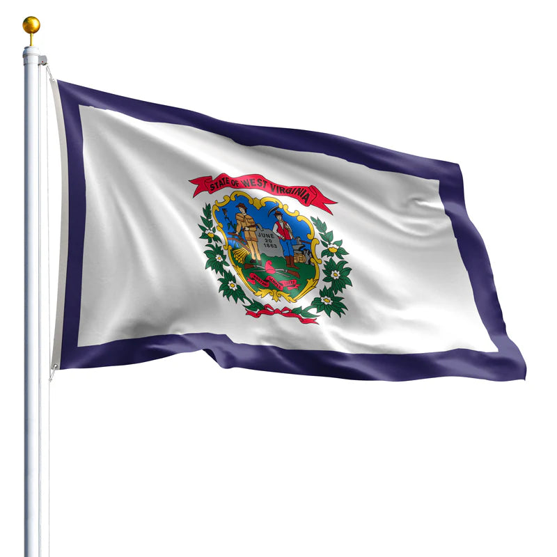 Eder Flags West Virginia Nylon State Flag - Made In The USA - Maximum Promotions