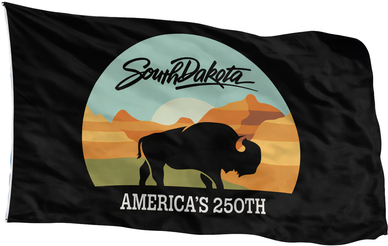 Limited Edition South Dakota - US 250th Anniversary 3' x 5' Flag - Maximum Promotions