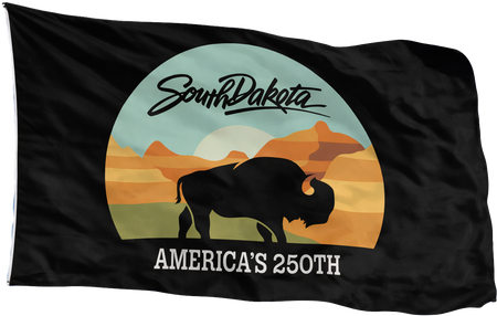 Limited Edition South Dakota - US 250th Anniversary 3' x 5' Flag - Maximum Promotions
