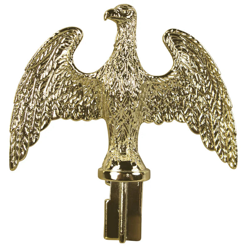 Eder Flags Indoor Plastic Slip Fit Eagles - Brass Plated