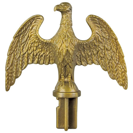 Eder Flags Indoor Plastic Slip Fit Eagles - Gold Gilt - Maximum Promotions
